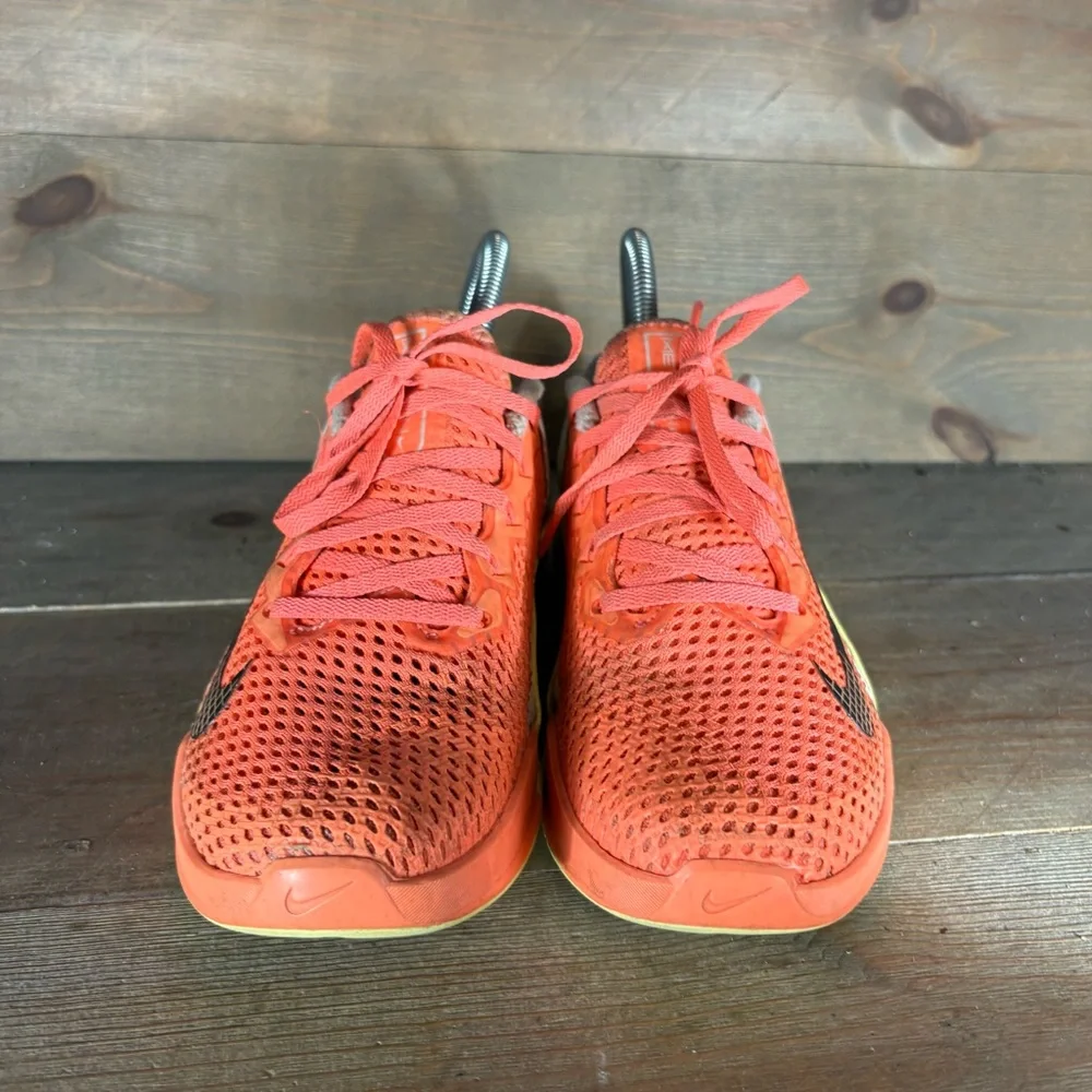 nike metcon 6 womens size 6 shoes orsnge athletic lifting training sneakers